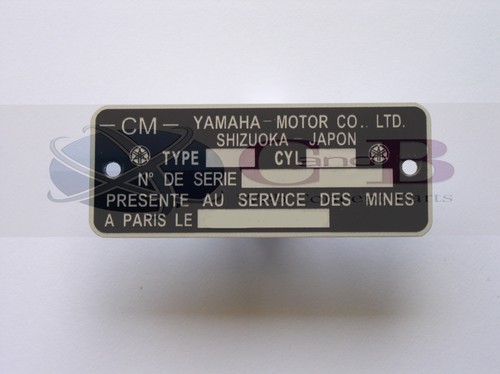 Plaque constructeur yamaha - ,