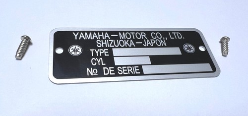 Plaque constructeur moto - plaque,
