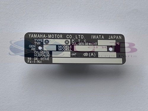 Plaque constructeur yamaha - ,