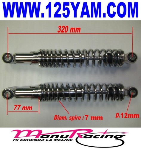 Amortisseurs neufs chrome 320 - amortisseurs,